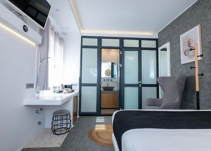 Mykonos Double Luxury Mini Suites-with External Hot Adults Only Apartmán