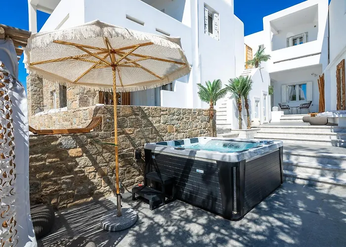 Mykonos Double Luxury Suites Collection-With External Hot Spa Adults Only Apartment *