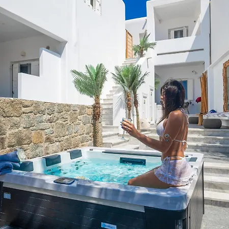 Mykonos Double Luxury Collection-with External Hot Adults Only Lägenhet Ano Mera